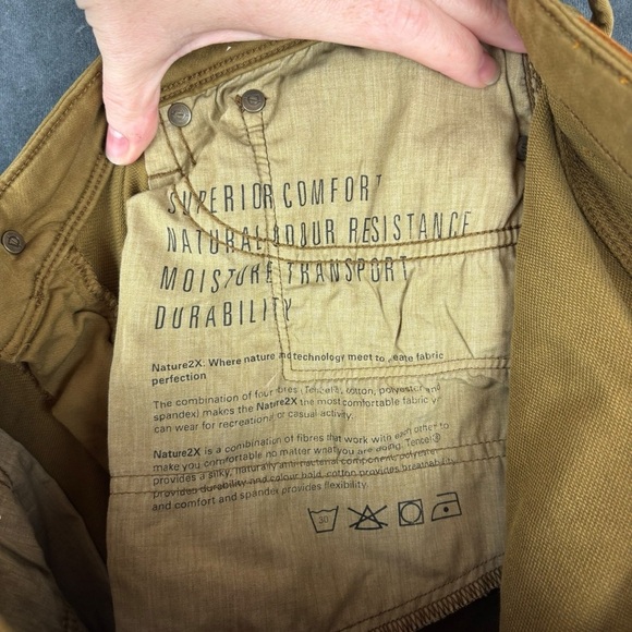 EUC DU/ER Men’s No Sweat Short - Slim (N2X Slim Fit) Sz 36”x10” in Tobacco - Picture 14 of 16